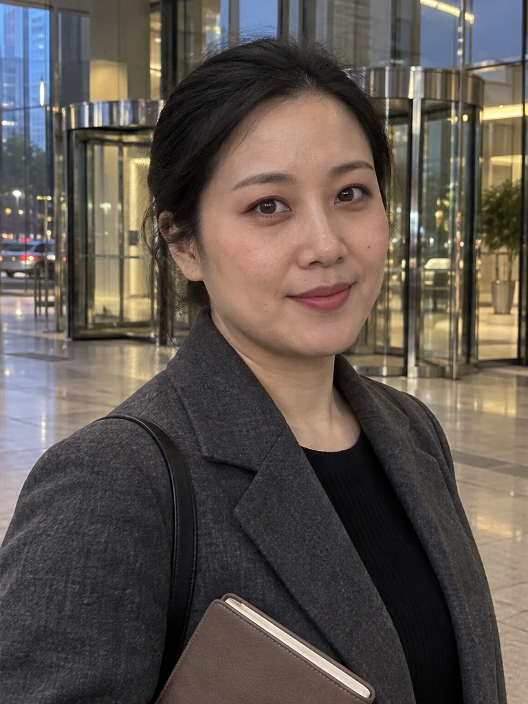 轻熟通勤妆后（AI 生成效果示意）