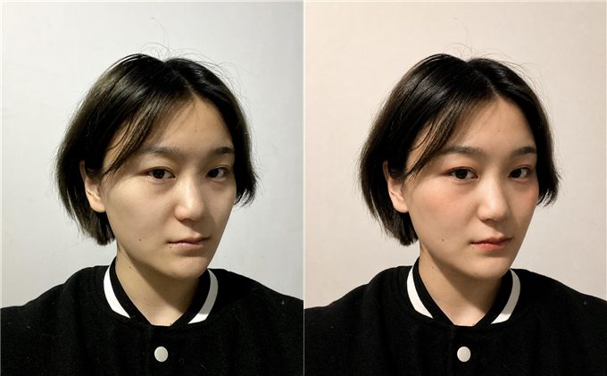 妆前妆后对比